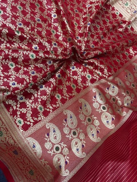KATAN SILK MEENADAAR DUPATTA