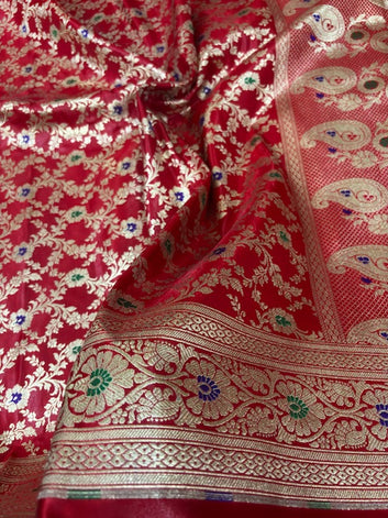 KATAN SILK MEENADAAR DUPATTA