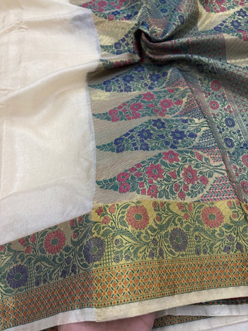 PURE TUSSAR SILK SAREE